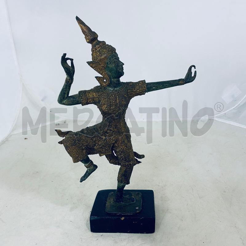 STATUETTA METALLO DORATO DIVINITÀ THAILANDESE NERA E DORATO | Mercatino dell'Usato Lago patria - giugliano in c. 1