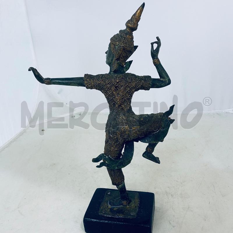 STATUETTA METALLO DORATO DIVINITÀ THAILANDESE NERA E DORATO | Mercatino dell'Usato Lago patria - giugliano in c. 5