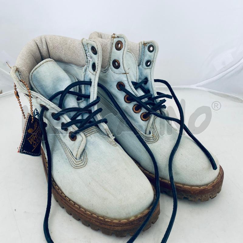 STIVALETTI DONNA TIMBERLAND JEANS CHIARO SUOLA MARRONE GOMMA | Mercatino dell'Usato Lago patria - giugliano in c. 1