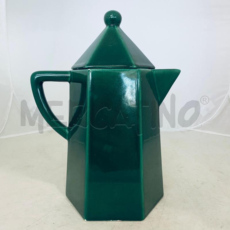 TEIERA CAFFE VERGNANO IN CERAMICA VERDE | Mercatino dell'Usato Lago patria - giugliano in c. 1