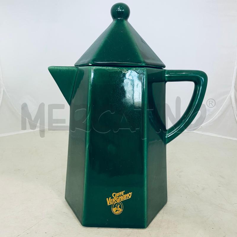 TEIERA CAFFE VERGNANO IN CERAMICA VERDE | Mercatino dell'Usato Lago patria - giugliano in c. 3