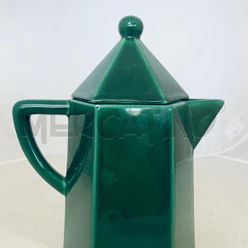 TEIERA CAFFE VERGNANO IN CERAMICA VERDE | Mercatino dell'Usato Lago patria - giugliano in c. 4