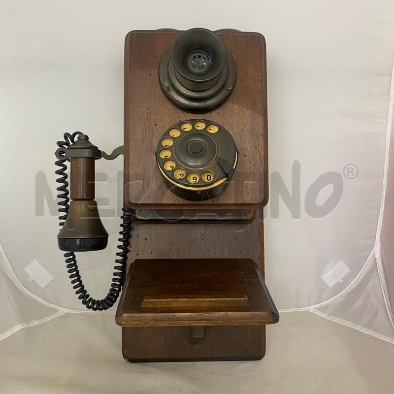 TELEFONO DA MURO VECCHIO MODELLO IN LEGNO | Mercatino dell'Usato Lago patria - giugliano in c. 1