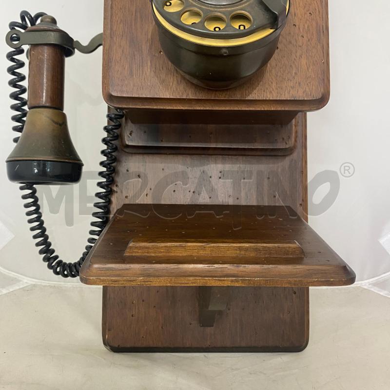 TELEFONO DA MURO VECCHIO MODELLO IN LEGNO | Mercatino dell'Usato Lago patria - giugliano in c. 3