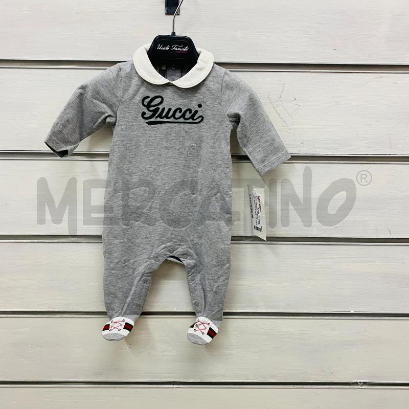 TUTA BAMBINO GUCCI GRIGIA SCRITTA VERDE  | Mercatino dell'Usato Lago patria - giugliano in c. 1