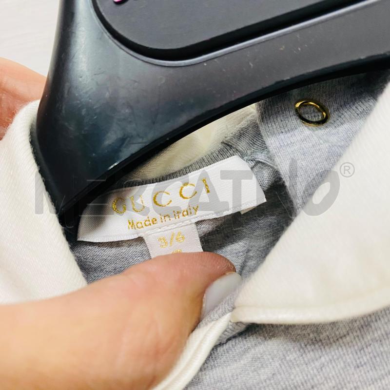 TUTA BAMBINO GUCCI GRIGIA SCRITTA VERDE  | Mercatino dell'Usato Lago patria - giugliano in c. 4