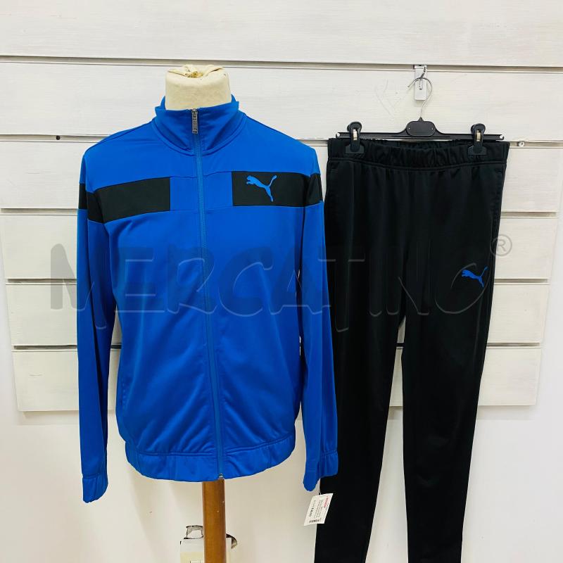 TUTA UOMO PUMA FELPA + PANTALONE BLUETTE E NERA | Mercatino dell'Usato Lago patria - giugliano in c. 1