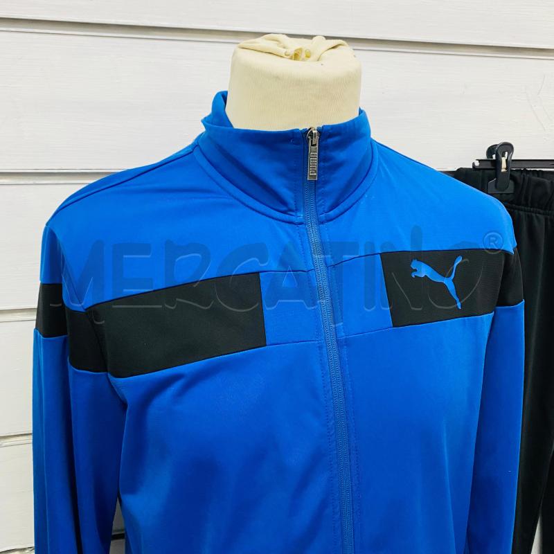 TUTA UOMO PUMA FELPA + PANTALONE BLUETTE E NERA | Mercatino dell'Usato Lago patria - giugliano in c. 2