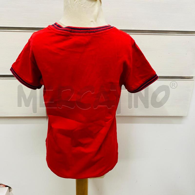 T SHIRT BAMBINO RALPH LAURAN ROSSA LOGO BLU  | Mercatino dell'Usato Lago patria - giugliano in c. 4