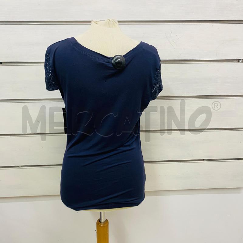 T SHIRT DONNA ARMANI JEANS BLU BRILLANTINI ALLE MANICHE | Mercatino dell'Usato Lago patria - giugliano in c. 5