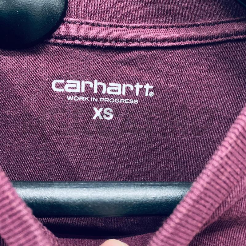 T SHIRT DONNA CARHARTT BORDEOUIX SCRITTA BIANCA | Mercatino dell'Usato Lago patria - giugliano in c. 3