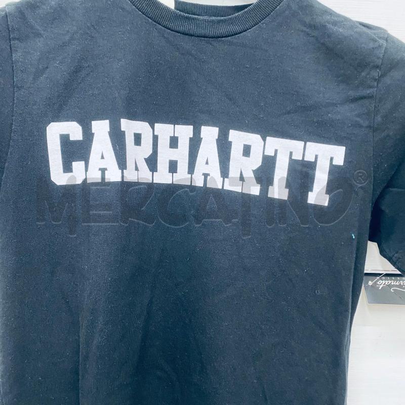 T SHIRT DONNA CARHARTT NERA SCRITTA BIANCA | Mercatino dell'Usato Lago patria - giugliano in c. 2