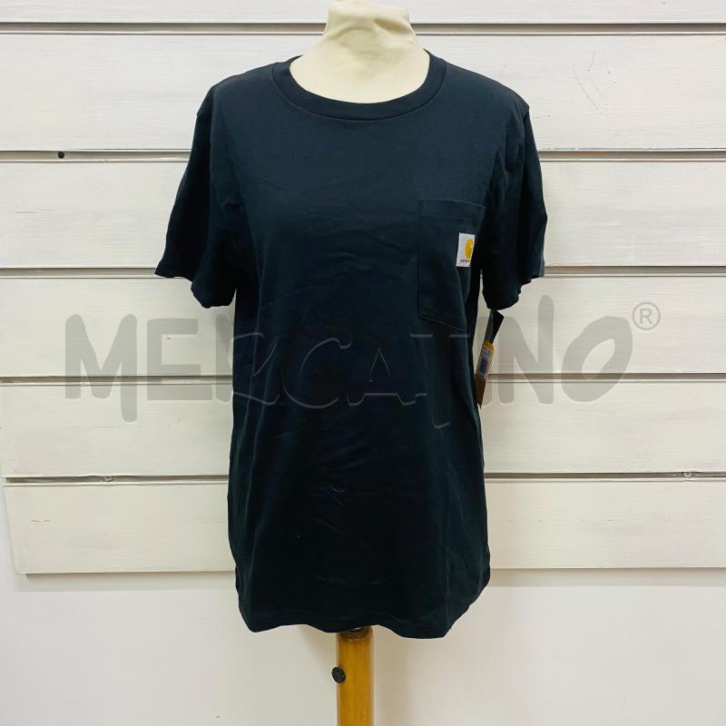 T SHIRT DONNA CARHARTT NERA TASCHINO CON LOGO | Mercatino dell'Usato Lago patria - giugliano in c. 1