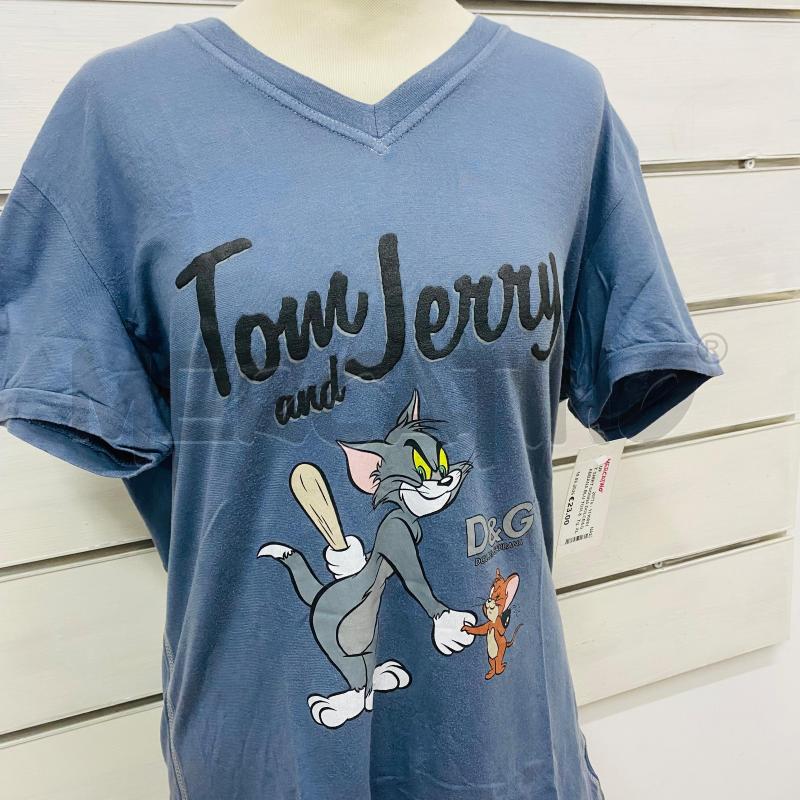 T SHIRT DONNA DOLCE&GABBANA BLU TOM &JERRY  | Mercatino dell'Usato Lago patria - giugliano in c. 2