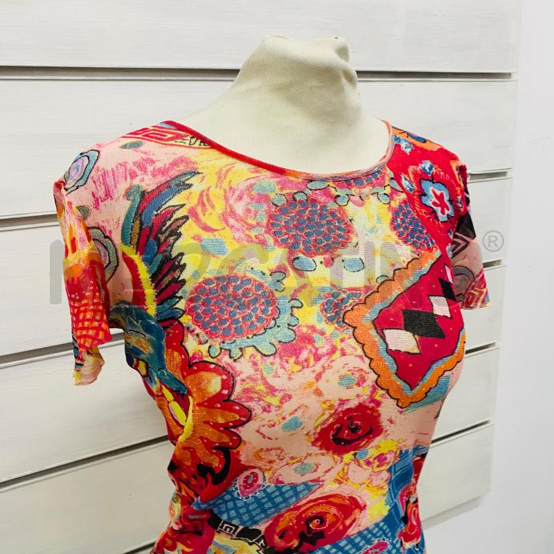 T SHIRT DONNA KENZO MULTICOLOR RETE TRASPARENTE | Mercatino dell'Usato Lago patria - giugliano in c. 2