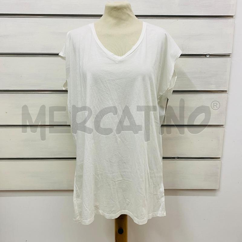 T SHIRT DONNA MALIPARMI BIANCA LOGO DIETRO  | Mercatino dell'Usato Lago patria - giugliano in c. 1