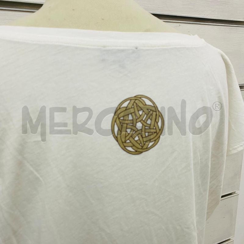 T SHIRT DONNA MALIPARMI BIANCA LOGO DIETRO  | Mercatino dell'Usato Lago patria - giugliano in c. 4