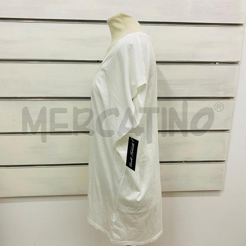 T SHIRT DONNA MALIPARMI BIANCA LOGO DIETRO  | Mercatino dell'Usato Lago patria - giugliano in c. 5