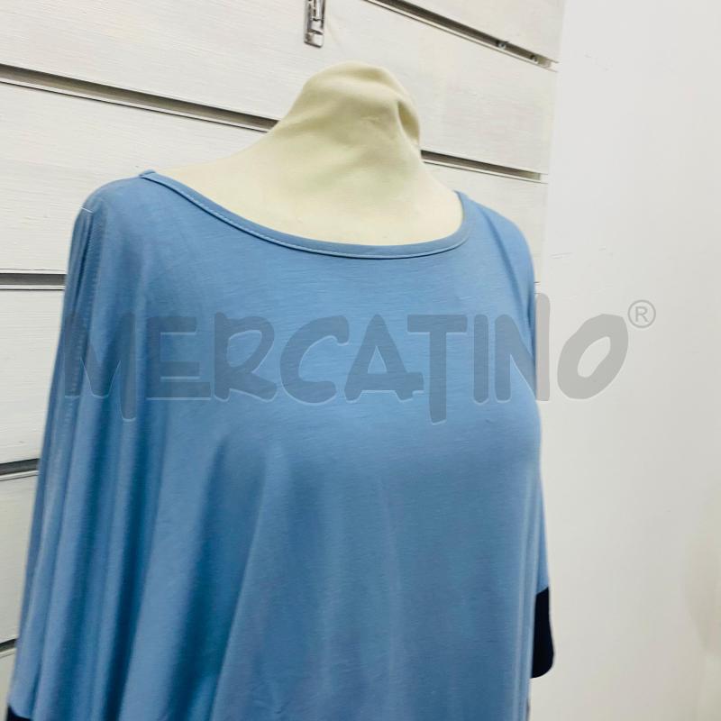 T SHIRT DONNA MARC ELLIS BLU MANICHE NERE  | Mercatino dell'Usato Lago patria - giugliano in c. 2