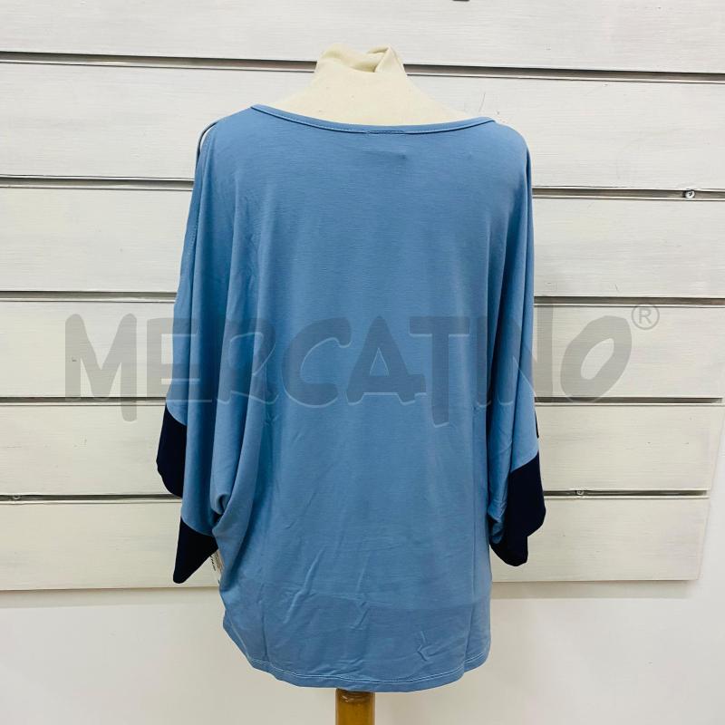 T SHIRT DONNA MARC ELLIS BLU MANICHE NERE  | Mercatino dell'Usato Lago patria - giugliano in c. 4