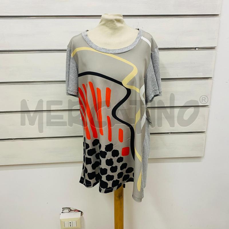 T SHIRT DONNA MARINA SPORT GRIGIA DAVANTI FANTASIA ARANCIO | Mercatino dell'Usato Lago patria - giugliano in c. 1
