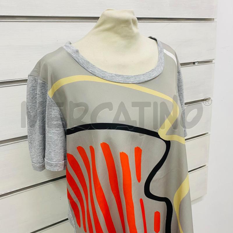 T SHIRT DONNA MARINA SPORT GRIGIA DAVANTI FANTASIA ARANCIO | Mercatino dell'Usato Lago patria - giugliano in c. 2