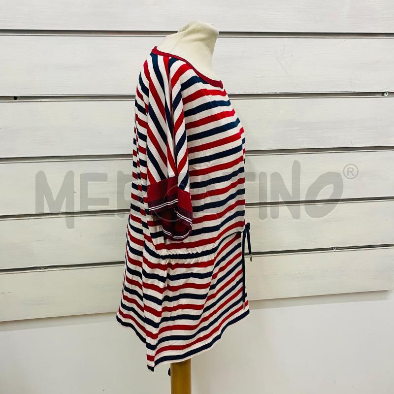 T SHIRT DONNA MONCLER RIGHE ROSSE BLU LACCIO  | Mercatino dell'Usato Lago patria - giugliano in c. 4