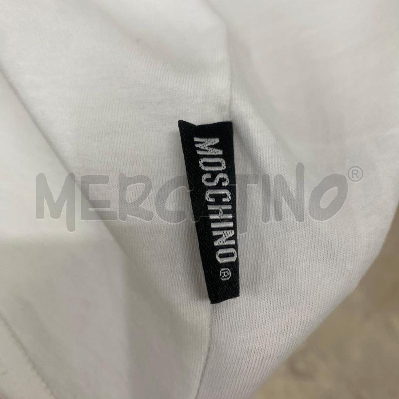 T SHIRT DONNA MOSCHINO BIANCO STAMPA ORSETTO MARRONE IN RILIEVO | Mercatino dell'Usato Lago patria - giugliano in c. 4