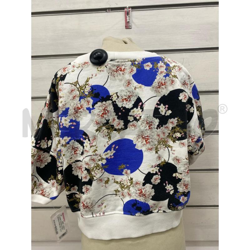T SHIRT DONNA PINKO  BIANCA FIORI DISEGNI NERI BLI  | Mercatino dell'Usato Lago patria - giugliano in c. 4