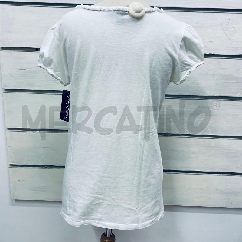 T SHIRT DONNA RALPH LAUREN BIANCA LOGO ROSA | Mercatino dell'Usato Lago patria - giugliano in c. 3