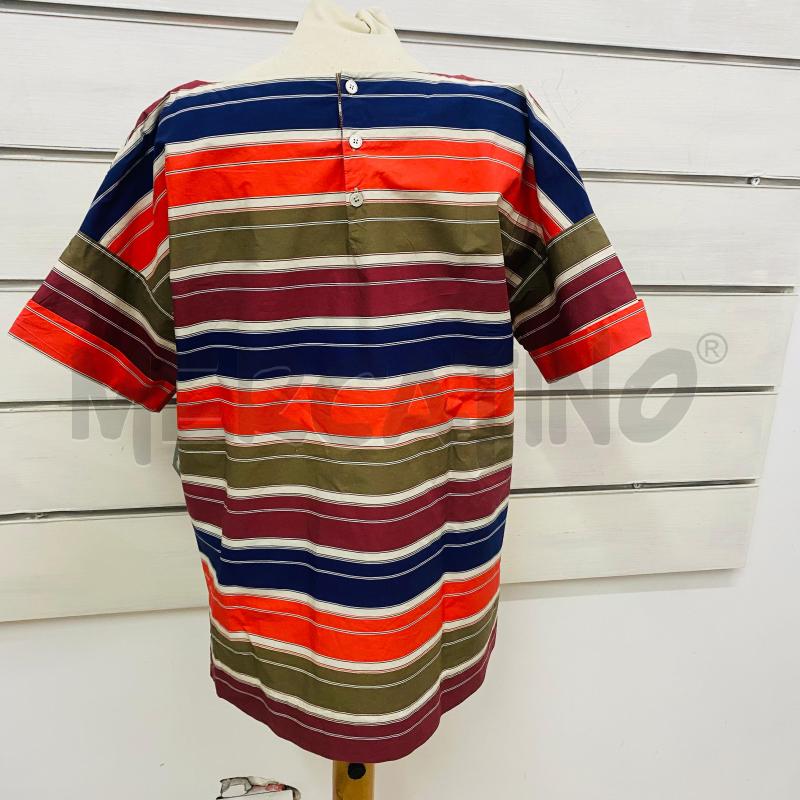 T SHIRT DONNA SEVENTY COTONE RIGHE ORIZZONTALI ROSSE BLU VERDI  | Mercatino dell'Usato Lago patria - giugliano in c. 4