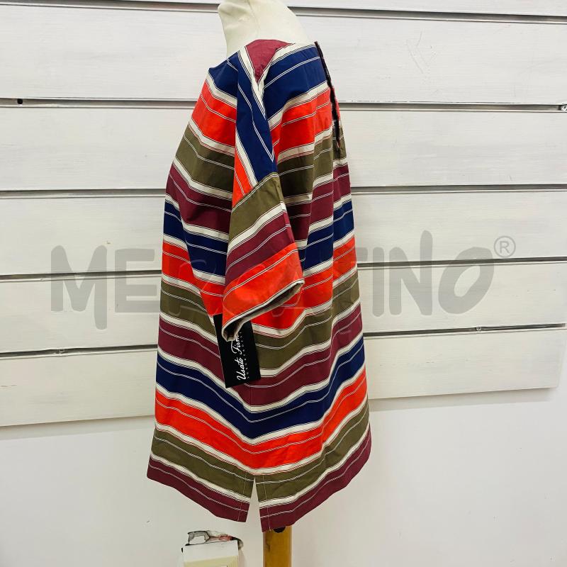 T SHIRT DONNA SEVENTY COTONE RIGHE ORIZZONTALI ROSSE BLU VERDI  | Mercatino dell'Usato Lago patria - giugliano in c. 5