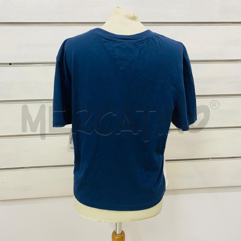 T SHIRT DONNA TOMMY HILFIGER BLU RIGA ROSA BIANCA  | Mercatino dell'Usato Lago patria - giugliano in c. 4