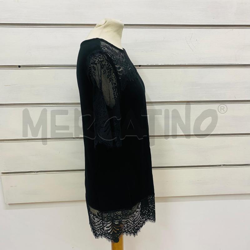 T SHIRT DONNA TWIN SET NERA PIZZO SCOLLO | Mercatino dell'Usato Lago patria - giugliano in c. 4