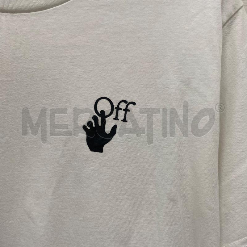 T SHIRT UOMO OFF WHITE BIANCA LOGO NERO | Mercatino dell'Usato Lago patria - giugliano in c. 2