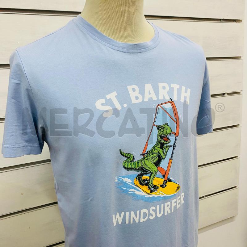 T SHIRT UOMO SAINT BARTH CELESTE T-REX | Mercatino dell'Usato Lago patria - giugliano in c. 2