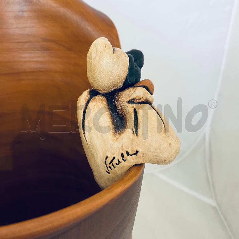 VASO VITULLO TERRACOTTA PULCINELLA | Mercatino dell'Usato Lago patria - giugliano in c. 3