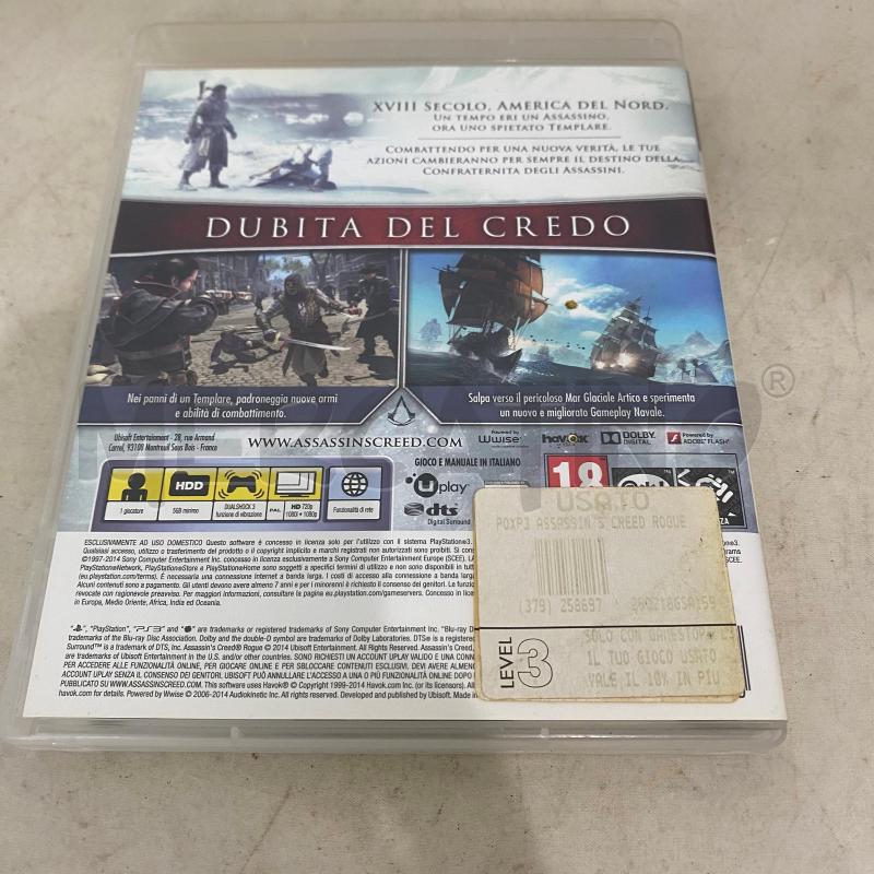 VIDEO GIOCO ASSASSIN'S CREED ROGUE | Mercatino dell'Usato Lago patria - giugliano in c. 3