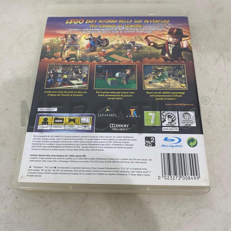 VIDEO GIOCO LEGO INDIANA JONES 2 - PS3 | Mercatino dell'Usato Lago patria - giugliano in c. 4