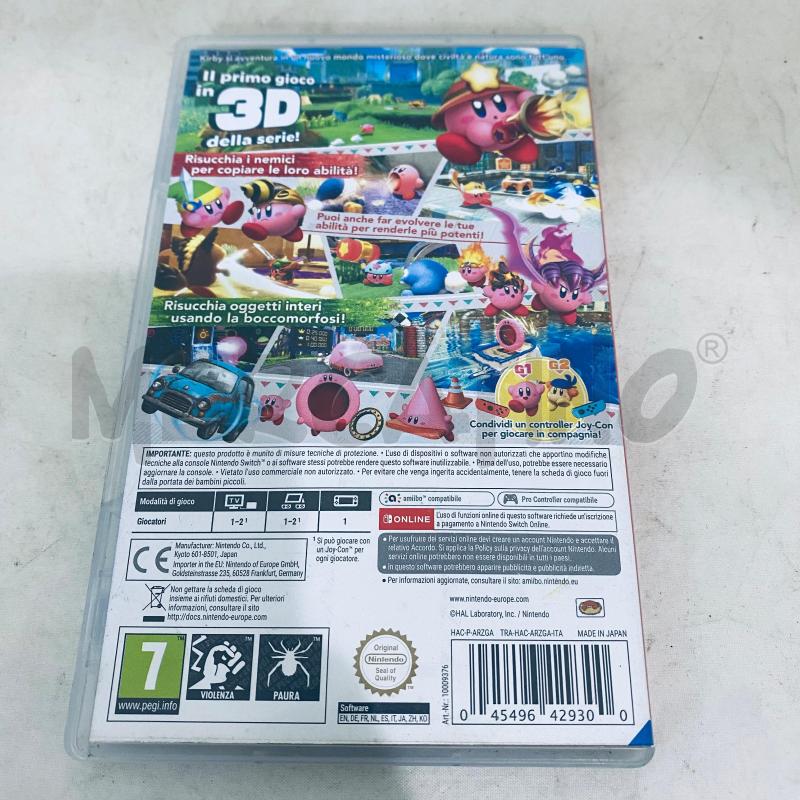 VIDEO GIOCO NINTENDO SWITCH KIRBY E LA TERRA PERDUTA | Mercatino dell'Usato Lago patria - giugliano in c. 2