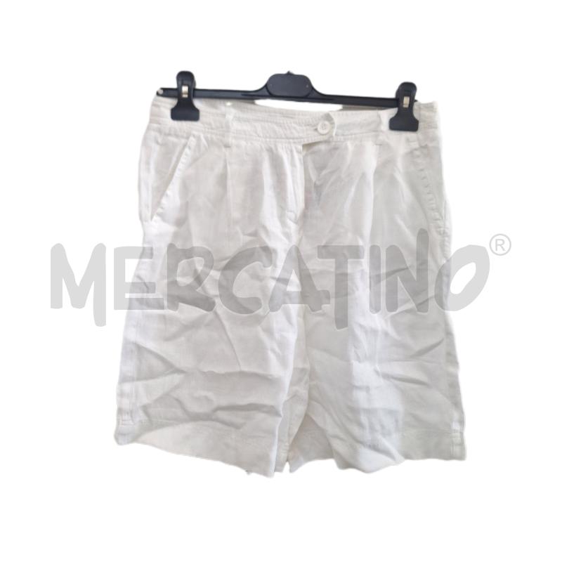 BERMUDA DONNA EMME MARELLA BIANCO LINO | Mercatino dell'Usato Ottaviano 1