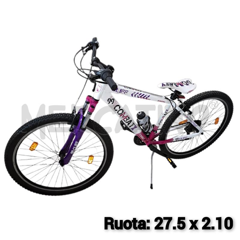 BICICLETTA DONNA BRERA CLIFF COMBAT X 99 BIANCO VIOLA  | Mercatino dell'Usato Ottaviano 1