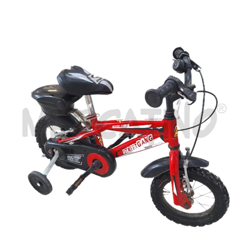 BICICLETTINA BAMBINO VELOMARCHE STREETGANG ROSSO NERO MIS.10 | Mercatino dell'Usato Ottaviano 1
