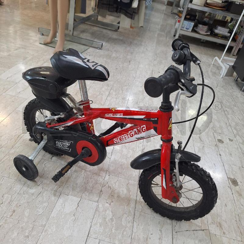 BICICLETTINA BAMBINO VELOMARCHE STREETGANG ROSSO NERO MIS.10 | Mercatino dell'Usato Ottaviano 2