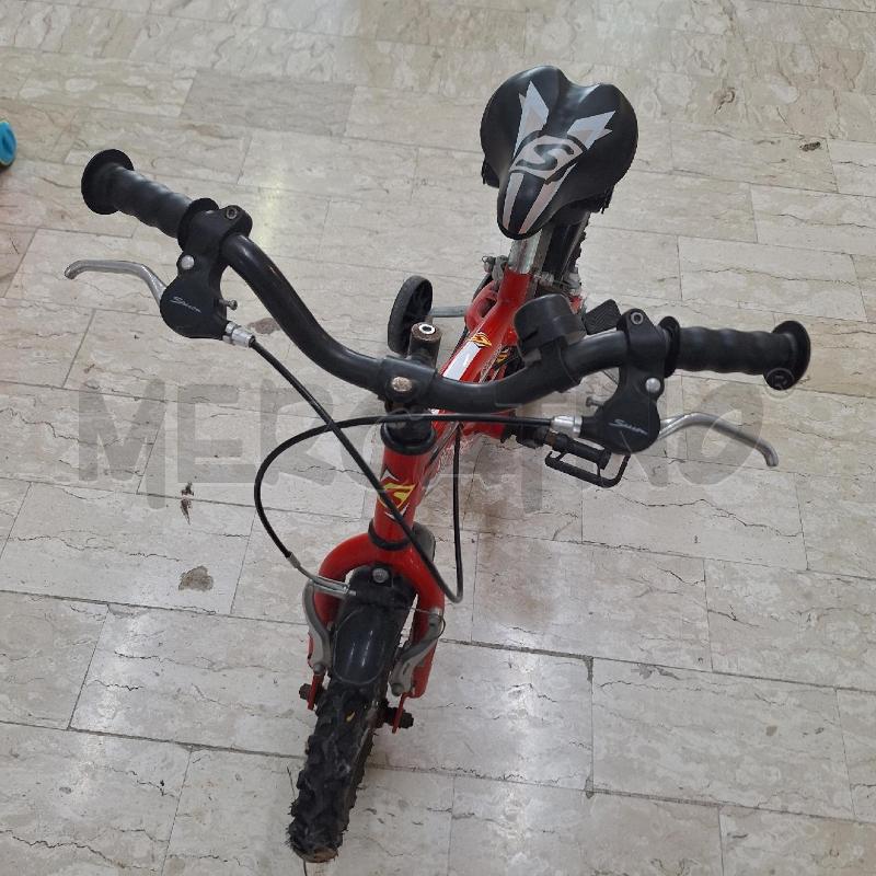 BICICLETTINA BAMBINO VELOMARCHE STREETGANG ROSSO NERO MIS.10 | Mercatino dell'Usato Ottaviano 3