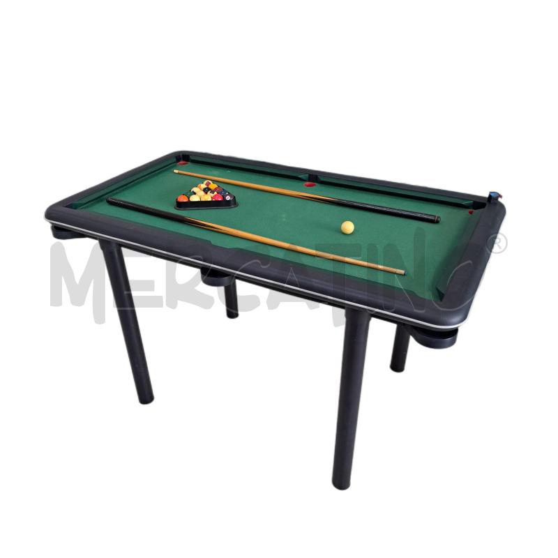 BILIARDO NERO TAPPETO VERDE + 2 ASTE DA GIOCO  | Mercatino dell'Usato Ottaviano 3