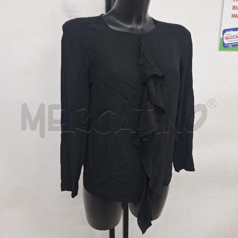 BLUSA DONNA DONDUP NERO ROUCHES | Mercatino dell'Usato Ottaviano 2