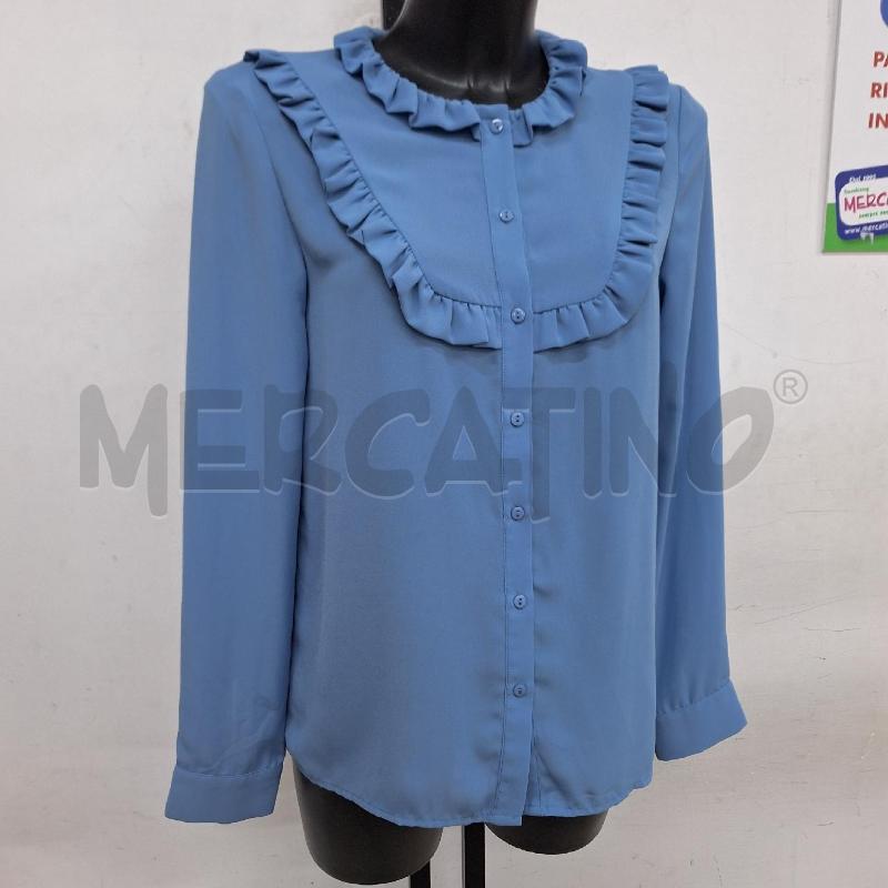BLUSA DONNA LIU-JO MILANO CELESTE ROUCHES | Mercatino dell'Usato Ottaviano 2