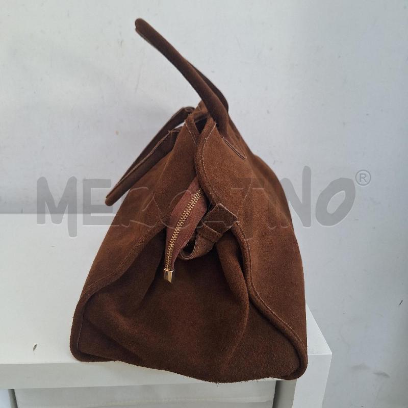 BORSA DONNA BARCA MARRONE VERA PELLE | Mercatino dell'Usato Ottaviano 3