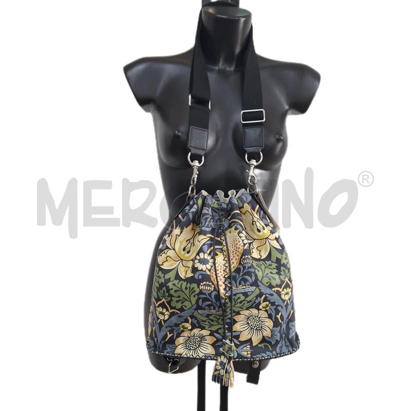 BORSA DONNA BLU VERDE SECCHIELLO UCCELLO | Mercatino dell'Usato Ottaviano 1